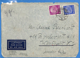 Allemagne Reich 1941 - Lettre Par Avion Avec Censure De Hannover Aux USA - G33473 - Covers & Documents