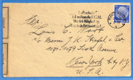 Allemagne Reich 1933 - Lettre Avec Censure De Plauen Aux USA - G33471 - Briefe U. Dokumente