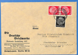 Allemagne Reich 1937 - Lettre De Berlin Aux Sweden - G33462 - Briefe U. Dokumente