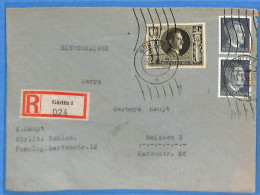 Allemagne Reich 1943 - Lettre Einschreiben De Gorlitz - G33451 - Covers & Documents