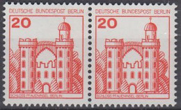 Berlin Mi.Nr.533A+533A - Burgen Und Schlösser - Pfaueninsel - Waagerechtes Paar - Postfrisch - Unused Stamps