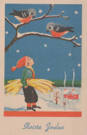 Happy New Year Christmas CHILDREN Vintage Postcard CPSMPF #PKG489.GB - Nouvel An