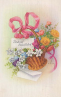 FLOWERS Vintage Postcard CPSMPF #PKG053.GB - Fleurs