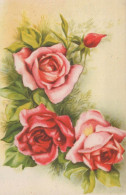 FLOWERS Vintage Postcard CPA #PKE630.GB - Blumen