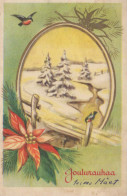 Happy New Year Christmas Vintage Postcard CPA #PKE817.GB - Neujahr