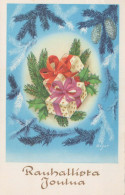 Happy New Year Christmas Vintage Postcard CPSMPF #PKD492.GB - Neujahr