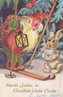 Happy New Year Christmas GNOME Vintage Postcard CPSMPF #PKD306.GB - Nieuwjaar