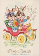 EASTER RABBIT Vintage Postcard CPSM #PBO556.GB - Easter