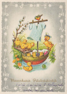 EASTER CHICKEN EGG Vintage Postcard CPSM #PBO870.GB - Easter