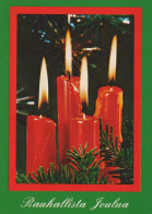 Happy New Year Christmas CANDLE Vintage Postcard CPSM #PBN745.GB - Neujahr