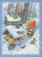 Happy New Year Christmas GNOME Vintage Postcard CPSM #PBL994.GB - Neujahr