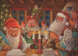 Happy New Year Christmas GNOME Vintage Postcard CPSM #PBL849.GB - Neujahr