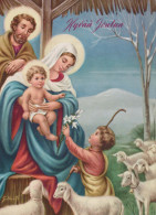 Virgen Mary Madonna Baby JESUS Christmas Religion Vintage Postcard CPSM #PBB717.GB - Vierge Marie & Madones