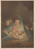 Virgen Mary Madonna Baby JESUS Christmas Religion Vintage Postcard CPSM #PBB786.GB - Vergine Maria E Madonne