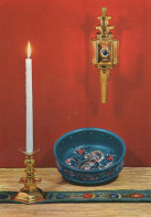 Happy New Year Christmas CANDLE Vintage Postcard CPSM #PBA366.GB - Nouvel An