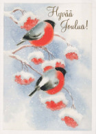 Happy New Year Christmas BIRD Vintage Postcard CPSM #PAW945.GB - Nouvel An