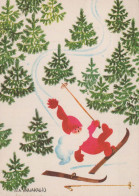 Happy New Year Christmas GNOME Vintage Postcard CPSM #PAW560.GB - Año Nuevo