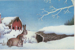 Happy New Year Christmas Vintage Postcard CPSM #PAU823.GB - Nouvel An