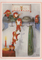 Happy New Year Christmas GNOME Vintage Postcard CPSM #PAU279.GB - Nouvel An