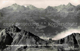 72631981 Wormserhuette Blick Auf Scesaplana Und Zimba Alpenpanorama Wormserhuett - Other & Unclassified