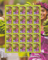 Polynésie Journée Internationale Des Femmes - Feuille Entière - Neuf ** Sans Charnière - TB - Unused Stamps