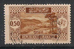 GRAND LIBAN - 1930-35 - N°YT. 131a - Bickfaya 0pi50 Brun-jaune - Type II - Oblitéré / Used - Usados