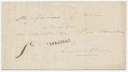 Naamstempel Werkendam 1853 - Brieven En Documenten