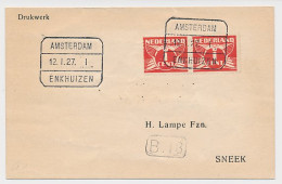 Treinblokstempel : Amsterdam - Enkhuizen I 1927 - Unclassified