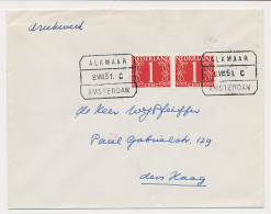 Treinblokstempel : Alkmaar - Amsterdam C 1951 - Unclassified