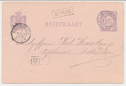 Trein Haltestempel Borne 1886 - Storia Postale