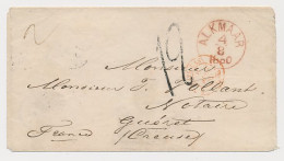 Alkmaar - Frankrijk 1860 - Pays-Bas Par Valenciennes - ...-1852 Vorläufer