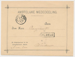 Trein Haltestempel Almelo 1884 - Storia Postale