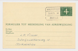 Treinblokstempel : Amersfoort - Zwolle XI 1953 - Unclassified