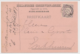 Firma Briefkaart Alblasserdam 1897 - Conservenfabriek - Unclassified