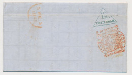 Amsterdam 1 1/2 C. Drukwerk Driehoekstempel 1848 - Revenue Stamps