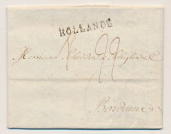 Amsterdam - Bordeaux Frankrijk 1801 - Hollande - ...-1852 Préphilatélie