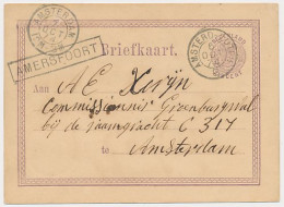 Trein Haltestempel Amersfoort 1874 - Storia Postale
