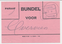 Treinblokstempel : Enschede - Amsterdam H 1947 - Unclassified