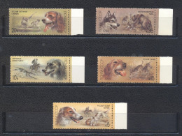 URSS 1988-Hunting Dogs Set (5v) - Unused Stamps