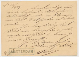 Trein Haltestempel Amsterdam 1877 - Afzender: Stations Chef - Storia Postale