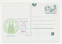 Postal Stationery Czechoslovakia 1995 Cologne Cathedral - Churches & Cathedrals