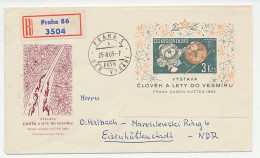 Registered Cover Czechoslovakia 1963 Space Research - Mars - Astronomy