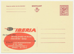 Publibel - Postal Stationery Belgium 1967 Iberia Airline - Spain - Avions