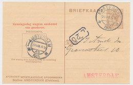 Spoorwegbriefkaart G. NS198 H - Locaal Te Amsterdam 1925 - Postal Stationery