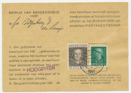 Em. En Face Postbuskaartje Hoogeveen 1951 - Non Classés