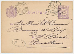 Trein Haltestempel Arnhem 1878 - Storia Postale