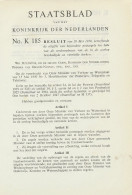 Staatsblad 1950 : Uitgifte Kerken In Oorlogstijdpostzegels Emiss - Brieven En Documenten