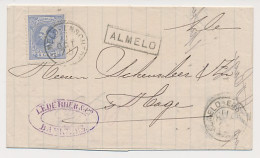Trein Haltestempel Almelo 1875 - Storia Postale
