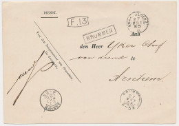 Trein Haltestempel Brummen 1885 - Storia Postale