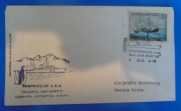 LETTRE D' ARGENTINE  -  COMPAGNIE ANTARTICA - Covers & Documents